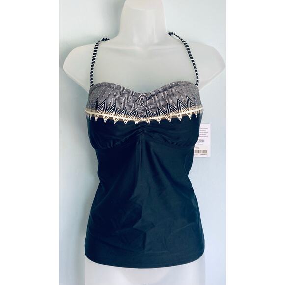 Athleta Swim Tankini Top 40B/C NWT Black